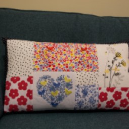 A pretty floral keepsake cushion